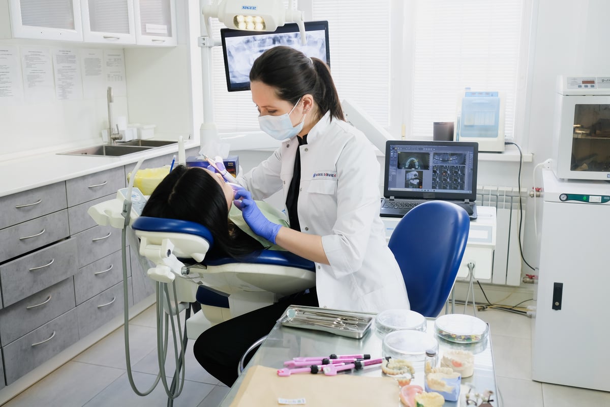 A Patient in a Dental Checkup